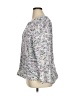 Cable & Gauge 100% Polyester Tweed Silver Pullover Sweater Size 1X - photo 5