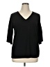 MICHAEL Michael Kors Black 3/4 Sleeve Top Size XL - photo 1