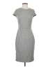 H&M 100% Polyester Houndstooth Gray Casual Dress Size XS - photo 1