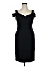Eliza J Solid Black Cocktail Dress Size 14 - photo 1
