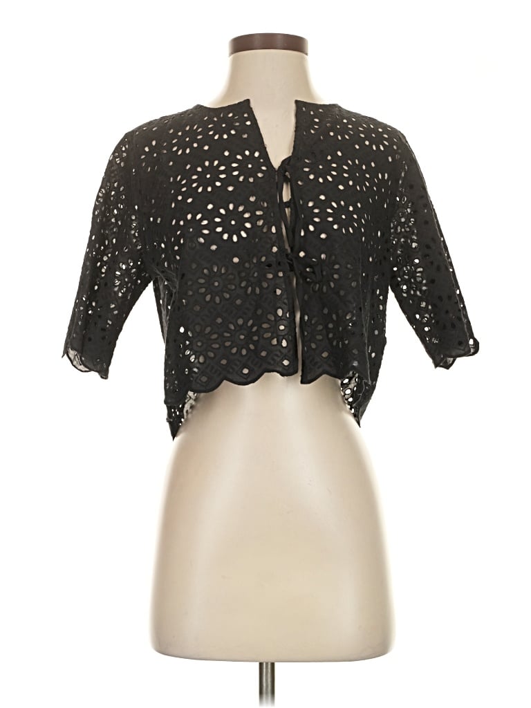 J By Joie Short Sleeve Blouse In Black