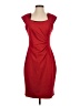 Calvin Klein Solid Red Cocktail Dress Size 4 - photo 1