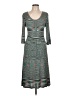 Sangria Chevron-herringbone Teal Casual Dress Size L - photo 1