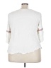 Avenue 100% Rayon White 3/4 Sleeve Blouse Size 22 - 24 Plus - photo 2