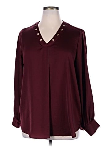 NY Collection Long Sleeve Blouse (view 1)
