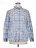 Caslon 100% Cotton Checkered-gingham Blue Long Sleeve Button-Down Shirt Size XL - photo 1