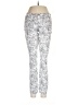 Seven7 100% Spandex Paisley Silver Casual Pants Size 6 - photo 1