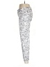 Seven7 100% Spandex Paisley Silver Casual Pants Size 6 - photo 5