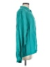 Together 100% Rayon Teal Long Sleeve Button-Down Shirt Size M - photo 4