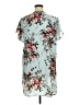 Shein 100% Polyester Floral Blue Casual Dress Size XL - photo 2