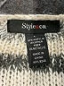 Style&Co Stripes Ivory Turtleneck Sweater Size L - photo 7