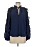 Amanda Uprichard 100% Polyester Blue 3/4 Sleeve Blouse Size M - photo 1