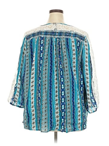 New Directions 3/4 Sleeve Blouse (view 2)