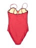 J.Crew Color Block Red One Piece Swimsuit Size 6 - photo 2