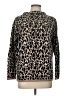Sundays Animal Print Brown Pullover Sweater Size Lg (3) - photo 1