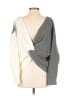 Unbranded 100% Acrylic Color Block Gray Pullover Sweater Size L (estimated) - photo 2