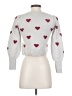 Splendid Hearts Gray Pullover Sweater Size S - photo 2