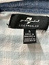 7 For All Mankind Checkered-gingham Blue Short Sleeve Button-Down Shirt Size 5 - photo 3