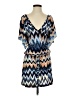 Veronica M. Chevron-herringbone Blue Romper Size S - photo 1