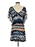 Veronica M. Chevron-herringbone Blue Romper Size S - photo 2