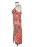 Shein 100% Polyester Paisley Orange Cocktail Dress Size S - photo 5