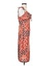 Shein 100% Polyester Paisley Orange Cocktail Dress Size S - photo 4