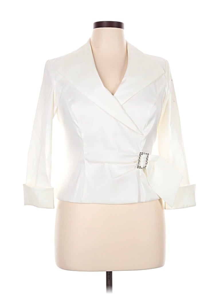 Pre-owned J.r. Nites By Caliendo Jacket In White