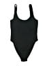 DIXPERFECT Solid Black One Piece Swimsuit Size L - photo 1