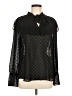 Ann Taylor 100% Polyester Black Long Sleeve Blouse Size M - photo 1