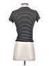 Olivia Rae Stripes Black Short Sleeve Turtleneck Size XS - photo 2