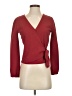 TeXTURE & THREAD Madewell Burgundy Long Sleeve Blouse Size XXS - photo 1