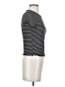 Olivia Rae Stripes Black Short Sleeve Turtleneck Size XS - photo 4