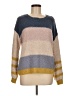 Hem & Thread 100% Polyester Color Block Tan Pullover Sweater Size M - photo 1
