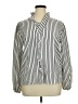 Unbranded Stripes Ivory Long Sleeve Blouse Size XL - photo 1