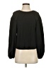 A New Day 100% Polyester Black Long Sleeve Blouse Size XS - photo 1