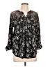 Roz & Ali Black Long Sleeve Blouse Size L - photo 1