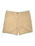 Merona 100% Cotton Solid Tan Khaki Shorts Size 16 - photo 1
