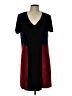 Just Fab Color Block Black Casual Dress Size L - photo 1