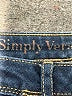 Simply Vera Vera Wang Solid Blue Jeans Size 8 - photo 7