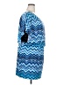 En Focus Studio Chevron-herringbone Blue Casual Dress Size 18 - photo 4