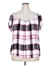 Torrid 100% Rayon Pink Short Sleeve Blouse Size 2X Plus (2) - photo 1