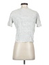 Vince. Metallic Silver Short Sleeve Turtleneck Size S - photo 2
