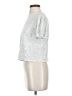 Vince. Metallic Silver Short Sleeve Turtleneck Size S - photo 5