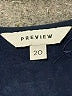 Preview Collection Blue Sleeveless Blouse Size 20 - photo 7