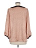 Ann Taylor LOFT 100% Polyester Polka Dots Pink 3/4 Sleeve Blouse Size M - photo 2