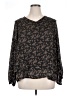 Meri Skye 100% Polyester Black Long Sleeve Blouse Size 1X - photo 1