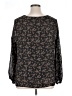 Meri Skye 100% Polyester Black Long Sleeve Blouse Size 1X - photo 2