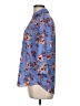 Iz Byer 100% Polyester Floral Blue 3/4 Sleeve Blouse Size M - photo 5
