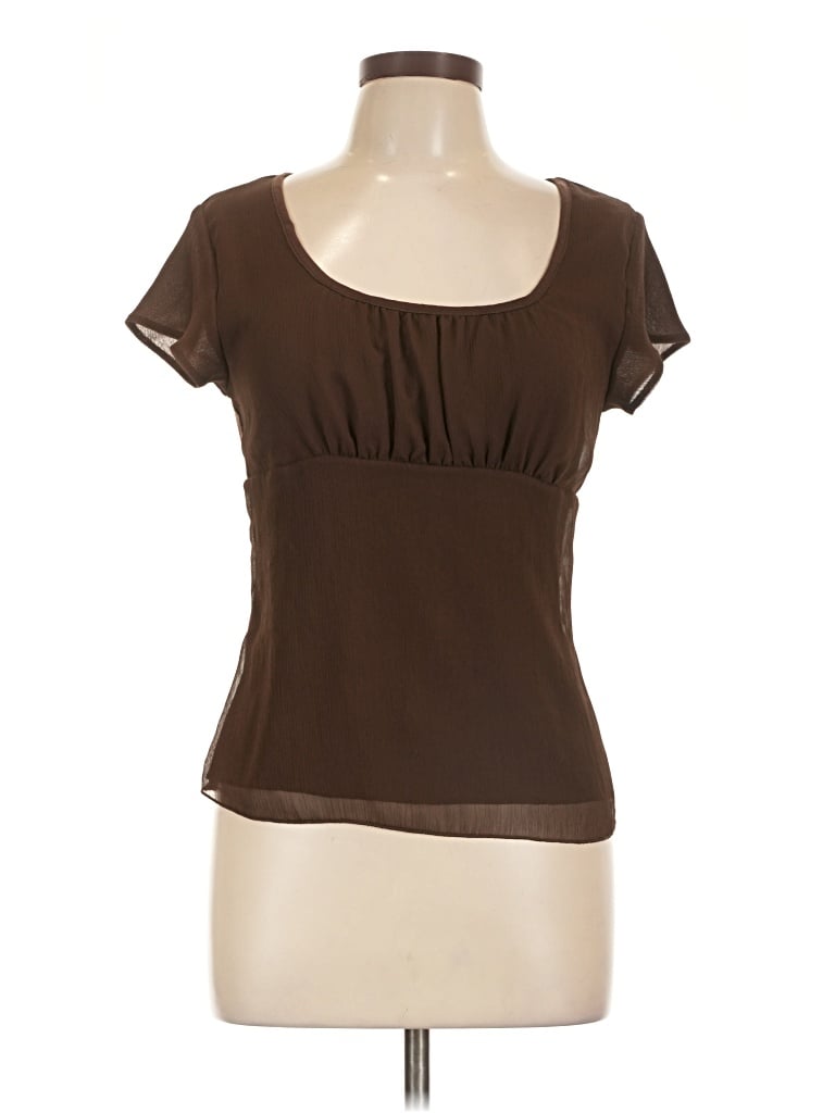 Pre-owned Apt. 9 Short Sleeve T-shirt In Brown