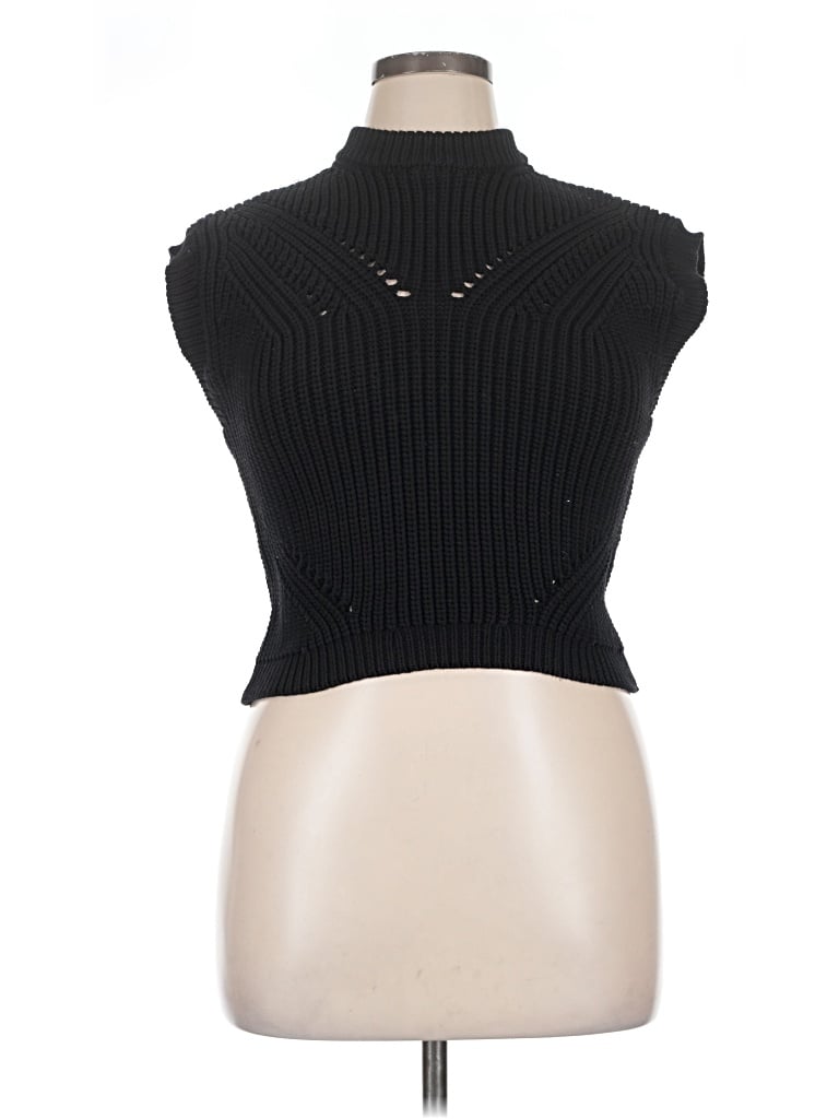 Pre-owned Assorted Brands Sweater Vest In Black